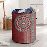 Tunisia Bakhnug Motif Laundry Basket Traditional Tunisian Embroidery Inspired - Wonder Print Shop