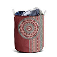 Tunisia Bakhnug Motif Laundry Basket Traditional Tunisian Embroidery Inspired - Wonder Print Shop