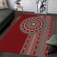 Tunisia Bakhnug Motif Area Rug Traditional Tunisian Embroidery Inspired - Wonder Print Shop