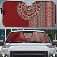 Tunisia Bakhnug Motif Auto Sun Shade Traditional Tunisian Embroidery Inspired - Wonder Print Shop