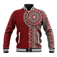 Tunisia Bakhnug Motif Baseball Jacket Traditional Tunisian Embroidery Inspired - Wonder Print Shop