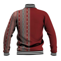 Tunisia Bakhnug Motif Baseball Jacket Traditional Tunisian Embroidery Inspired - Wonder Print Shop
