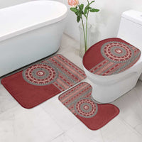 Tunisia Bakhnug Motif Bathroom Set Traditional Tunisian Embroidery Inspired - Wonder Print Shop