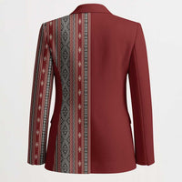 Tunisia Bakhnug Motif Blazer Traditional Tunisian Embroidery Inspired - Wonder Print Shop
