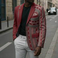 Tunisia Bakhnug Motif Blazer Traditional Tunisian Embroidery Inspired - Wonder Print Shop