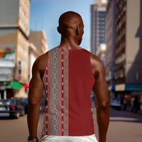 Tunisia Bakhnug Motif Men Tank Top Traditional Tunisian Embroidery Inspired - Wonder Print Shop