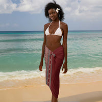 Tunisia Bakhnug Motif Sarong Traditional Tunisian Embroidery Inspired - Wonder Print Shop