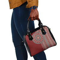Tunisia Bakhnug Motif Shoulder Handbag Traditional Tunisian Embroidery Inspired - Wonder Print Shop
