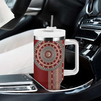 Tunisia Bakhnug Motif Tumbler With Handle Traditional Tunisian Embroidery Inspired - Wonder Print Shop
