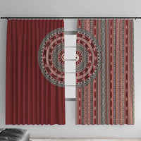 Tunisia Bakhnug Motif Window Curtain Traditional Tunisian Embroidery Inspired - Wonder Print Shop