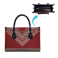 Tunisian Embroidery Pattern Leather Bag - Wonder Print Shop
