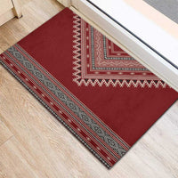 Tunisian Embroidery Pattern Rubber Doormat - Wonder Print Shop