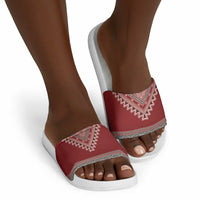 Tunisian Embroidery Pattern Slide Sandals - Wonder Print Shop