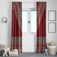 Tunisian Embroidery Pattern Window Curtain - Wonder Print Shop