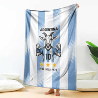 Blue Argentina 10 Goat Blanket History Champions World Cup