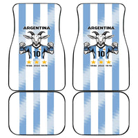 Blue Argentina 10 Goat Car Mats History Champions World Cup