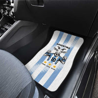 Blue Argentina 10 Goat Car Mats History Champions World Cup