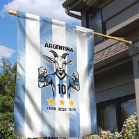 Blue Argentina 10 Goat Garden Flag History Champions World Cup
