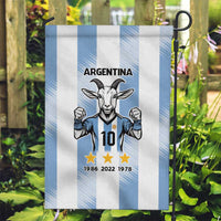 Blue Argentina 10 Goat Garden Flag History Champions World Cup