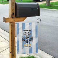 Blue Argentina 10 Goat Garden Flag History Champions World Cup