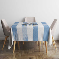 Blue Argentina 10 Goat Tablecloth History Champions World Cup