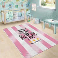 Pink Argentina 10 Goat Area Rug History Champions World Cup