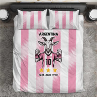 Pink Argentina 10 Goat Bedding Set History Champions World Cup