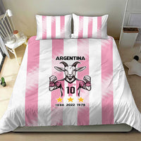 Pink Argentina 10 Goat Bedding Set History Champions World Cup