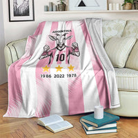 Pink Argentina 10 Goat Blanket History Champions World Cup