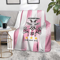 Pink Argentina 10 Goat Blanket History Champions World Cup
