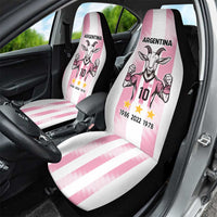 Pink Argentina 10 Goat Car Seat Cover History Champions World Cup