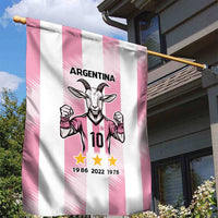Pink Argentina 10 Goat Garden Flag History Champions World Cup