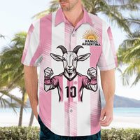 Pink Argentina 10 Goat Hawaiian Shirt History Champions World Cup