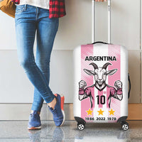 Pink Argentina 10 Goat Luggage Cover History Champions World Cup