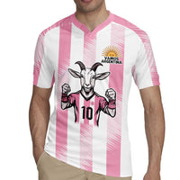 Pink Argentina 10 Goat Rugby Jersey History Champions World Cup