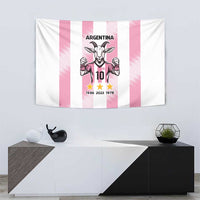 Pink Argentina 10 Goat Tapestry History Champions World Cup