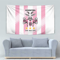 Pink Argentina 10 Goat Tapestry History Champions World Cup