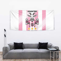 Pink Argentina 10 Goat Tapestry History Champions World Cup