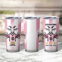 Pink Argentina 10 Goat Tumbler Cup History Champions World Cup
