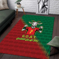 Portugal Seven Goat Flag Colors Area Rug