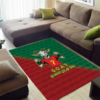 Portugal Seven Goat Flag Colors Area Rug