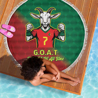 Portugal Seven Goat Flag Colors Beach Blanket