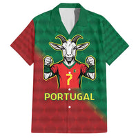 Portugal Seven Goat Flag Colors Family Matching Off Shoulder Maxi Dress and Hawaiian Shirt