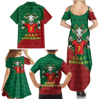 Portugal Seven Goat Flag Colors Family Matching Summer Maxi Dress and Hawaiian Shirt