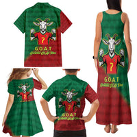 Portugal Seven Goat Flag Colors Family Matching Tank Maxi Dress and Hawaiian Shirt