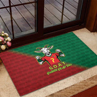 Portugal Seven Goat Flag Colors Rubber Doormat