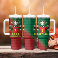 Portugal Seven Goat Flag Colors Tumbler With Handle