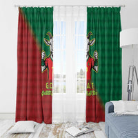 Portugal Seven Goat Flag Colors Window Curtain
