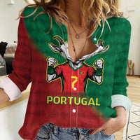 Portugal Seven Goat Flag Colors Women Casual Shirt