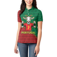 Portugal Seven Goat Flag Colors Women Polo Shirt
